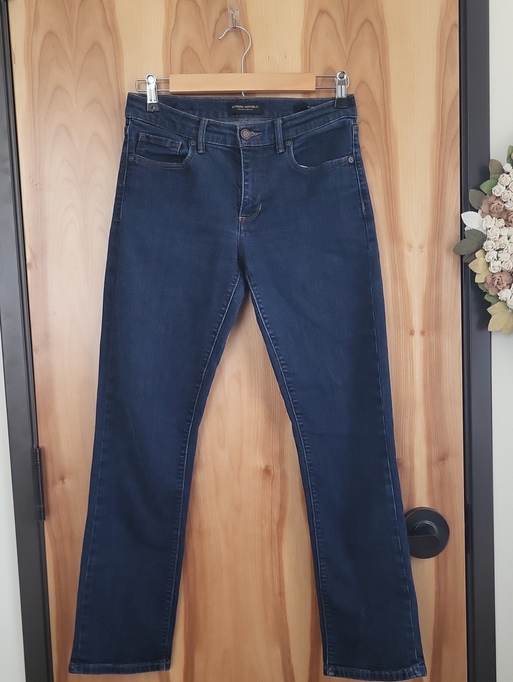 Banana Republic Dark Indigo Straight Leg Jeans
